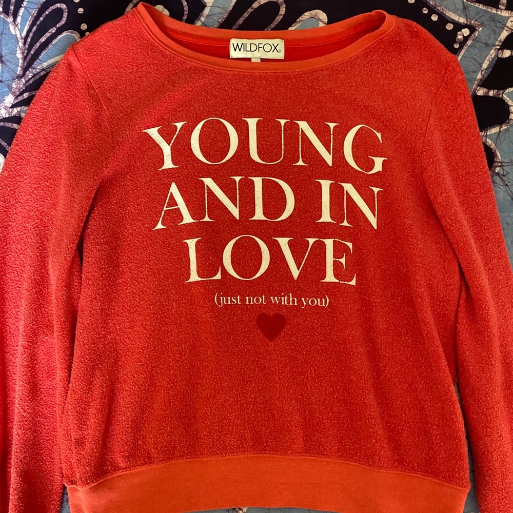 Wild fox “Young And In Love” Women’s Sweatshirt